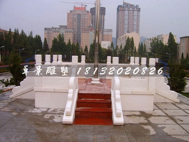 學校升旗臺，漢白玉升旗臺，學校白玉石升旗臺