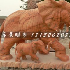 石頭大象，石雕大象，石雕母子象