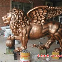 獅子銅雕，廣場銅雕獅子雕塑