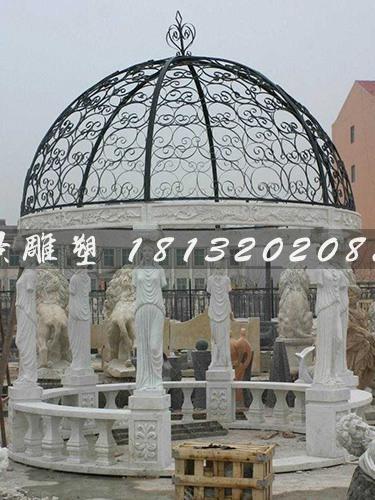 石頭涼亭，歐式石雕涼亭