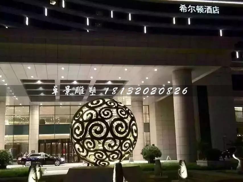 不銹鋼鏤空球雕塑，大型廣場不銹鋼，不銹鋼透光鏤空球雕塑
