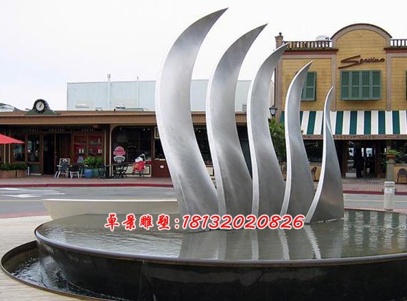 不銹鋼翅膀雕塑，不銹鋼廣場(chǎng)雕塑