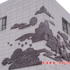 紫銅浮雕，鍛銅浮雕