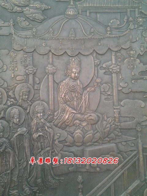 寺廟銅浮雕，紫銅浮雕 (1)