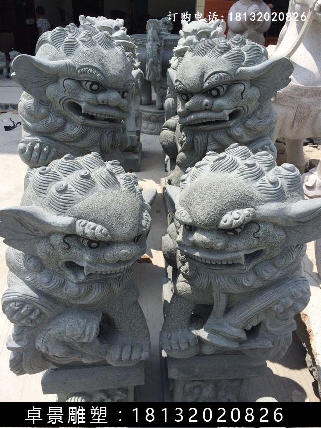 獅子石雕，仿古獅子雕塑 (2)