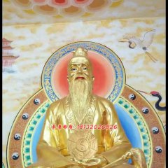 太上老君銅雕，道德天尊銅雕，鎏金銅太上老君雕塑