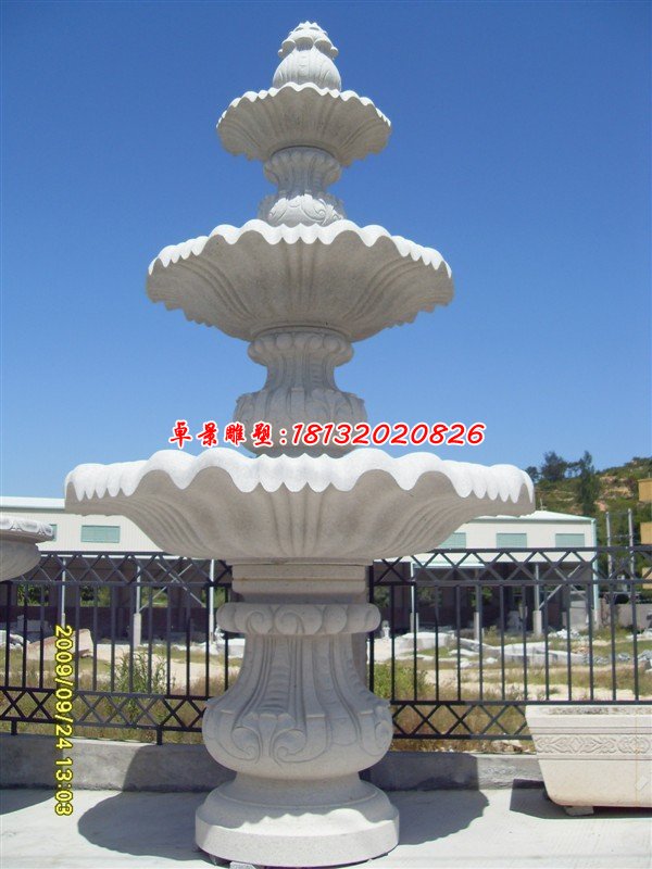 石噴泉，石水池 (1)