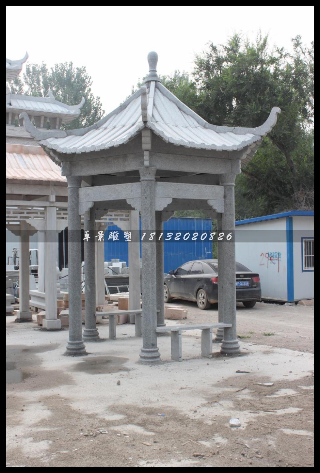 石涼亭，公園石涼亭 (1)