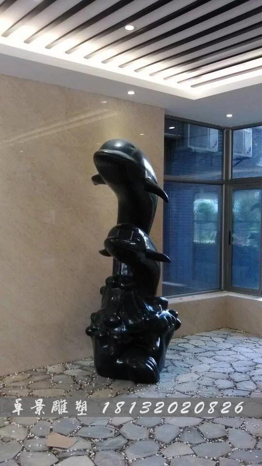 海豚銅雕，動(dòng)物銅雕 (2)