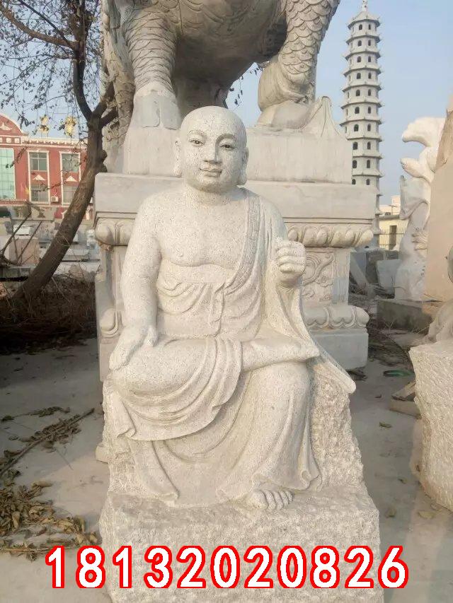 十八羅漢石雕，漢白玉十八羅漢雕塑 (3)