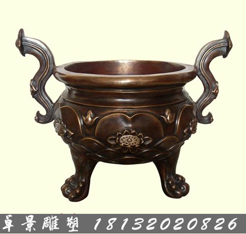 銅爐，銅荷花爐