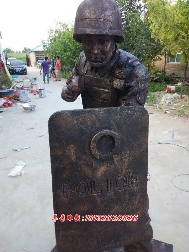 玻璃鋼軍人雕塑，仿真軍人雕塑 (5)
