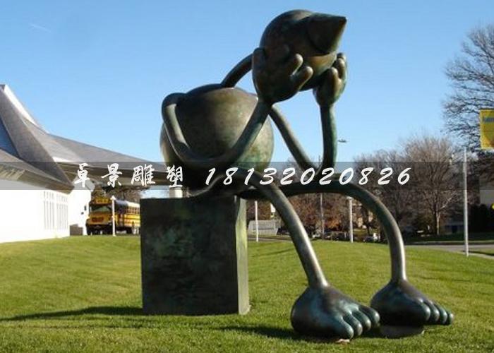 外星人雕塑，鑄銅外星人雕塑