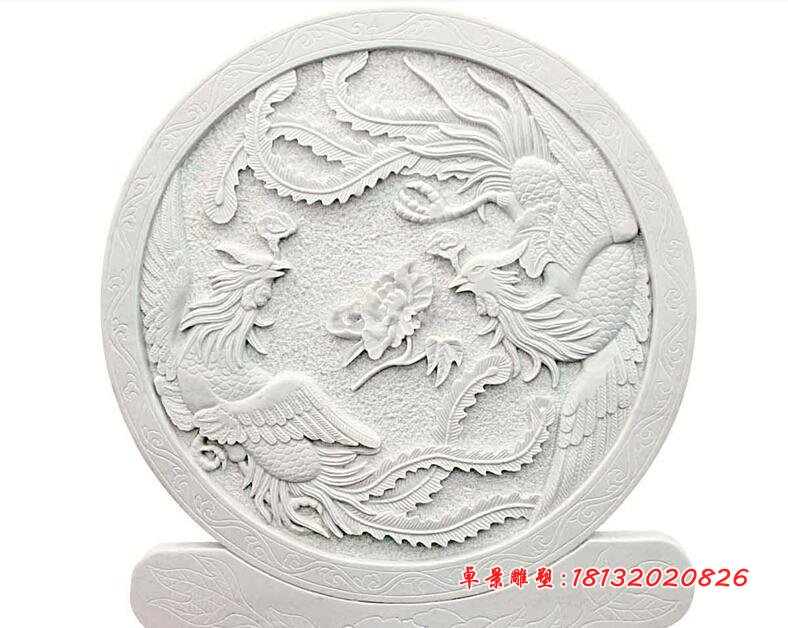 兩個(gè)鳳凰石浮雕，鳳凰石浮雕