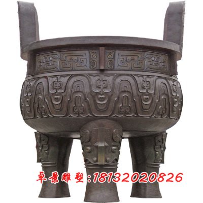 三足圓鼎，銅圓鼎 (2)