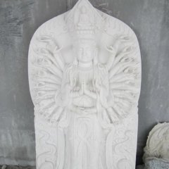 漢白玉千手觀音，觀音石雕