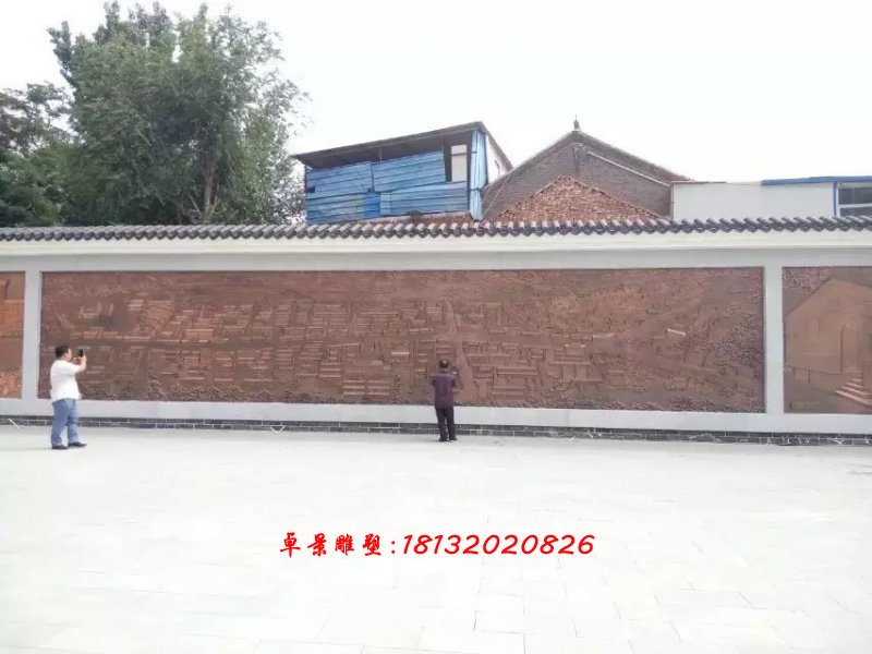 銅浮雕，浮雕墻