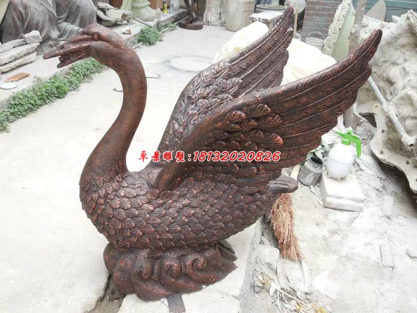 天鵝銅雕，天鵝噴泉銅雕 (1)