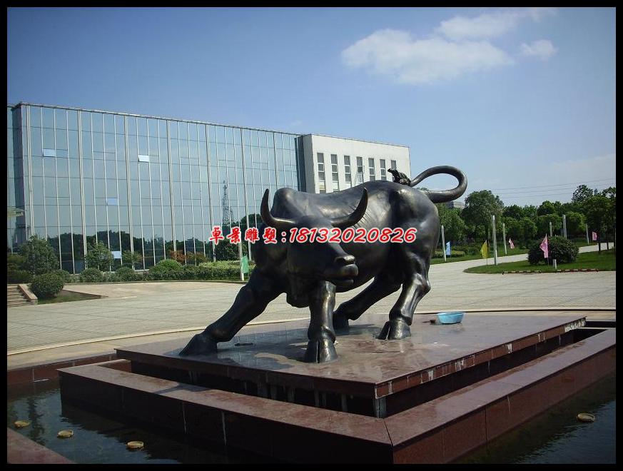 銅牛雕塑，廣場牛銅雕