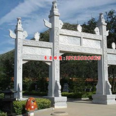 石雕牌坊，大理石牌坊，標志牌坊雕塑
