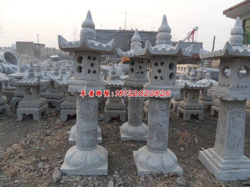 石燈雕塑，仿古石燈，公園景觀石雕 (2)