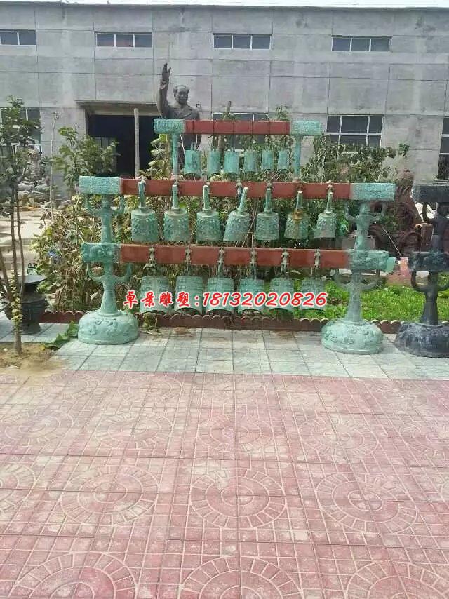 編鐘銅雕，青銅編鐘雕塑