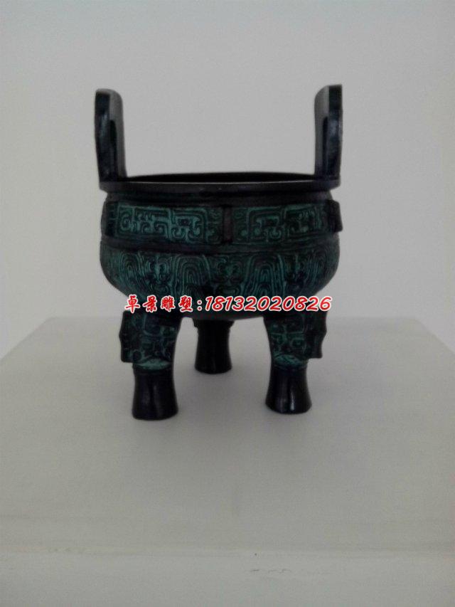 青銅鼎，三足鼎雕塑，銅香爐 (1)