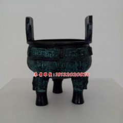 青銅鼎，三足鼎雕塑，銅香爐
