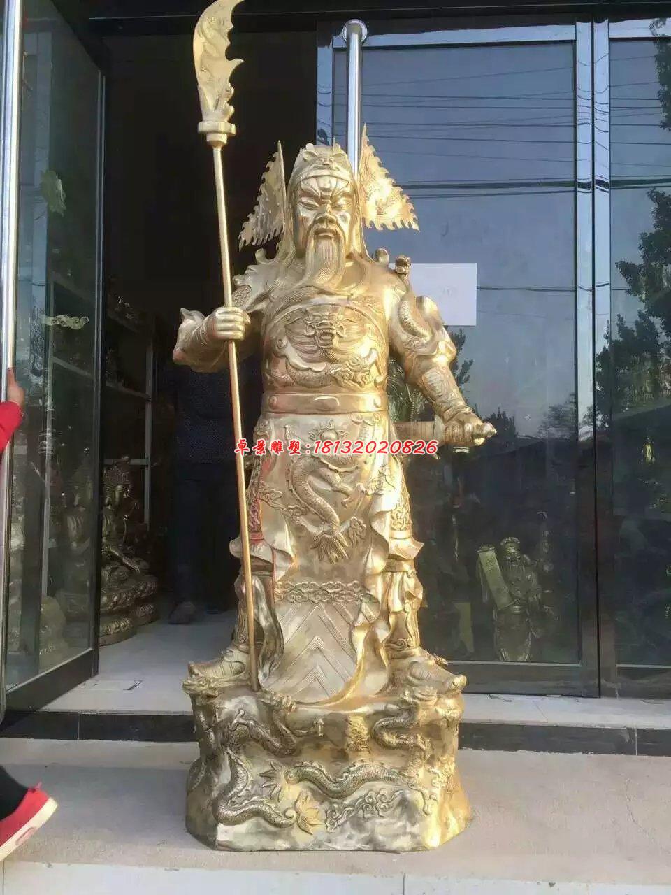 武財神銅雕，關(guān)二爺銅雕 (1)