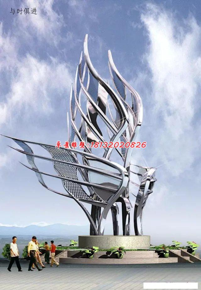 不銹鋼廣場雕塑，大型不銹鋼雕塑