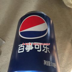 玻璃百事可樂瓶雕塑，玻璃鋼仿真雕塑