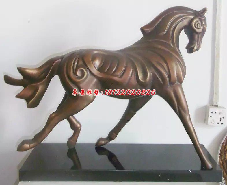銅雕馬，公園銅馬動物雕塑