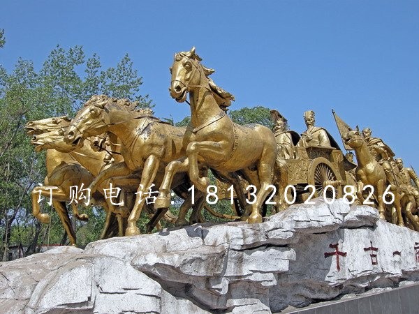 銅馬雕塑，鑄造銅馬，馬雕塑
