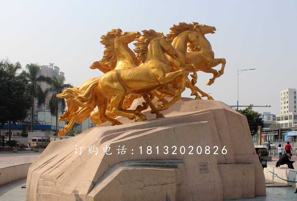 鑄銅飛馬，銅雕飛馬雕塑