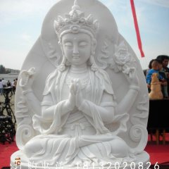 漢白玉觀音佛像，漢白玉寺廟佛像雕塑