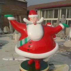 玻璃鋼圣誕老人雕塑，卡通動漫雕塑