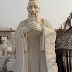 孔子石雕，大理石孔子，校園孔子石雕