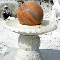 石雕風水球，公園景觀雕塑