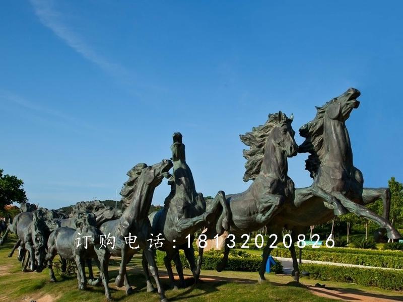 駿馬銅雕，廣場銅雕馬