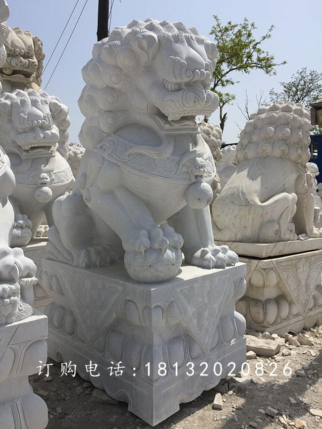 北京獅石雕，漢白玉獅子石雕 (2)