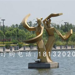 不銹鋼古代美女雕塑，抽象人物雕塑