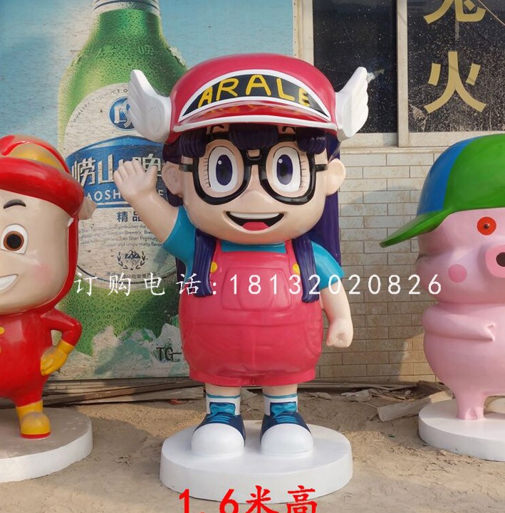 玻璃鋼卡通人物，阿拉蕾雕塑