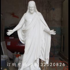漢白玉耶穌雕塑，教會人物石雕