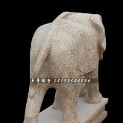 大象石雕，大理石大象雕塑，動(dòng)物石雕