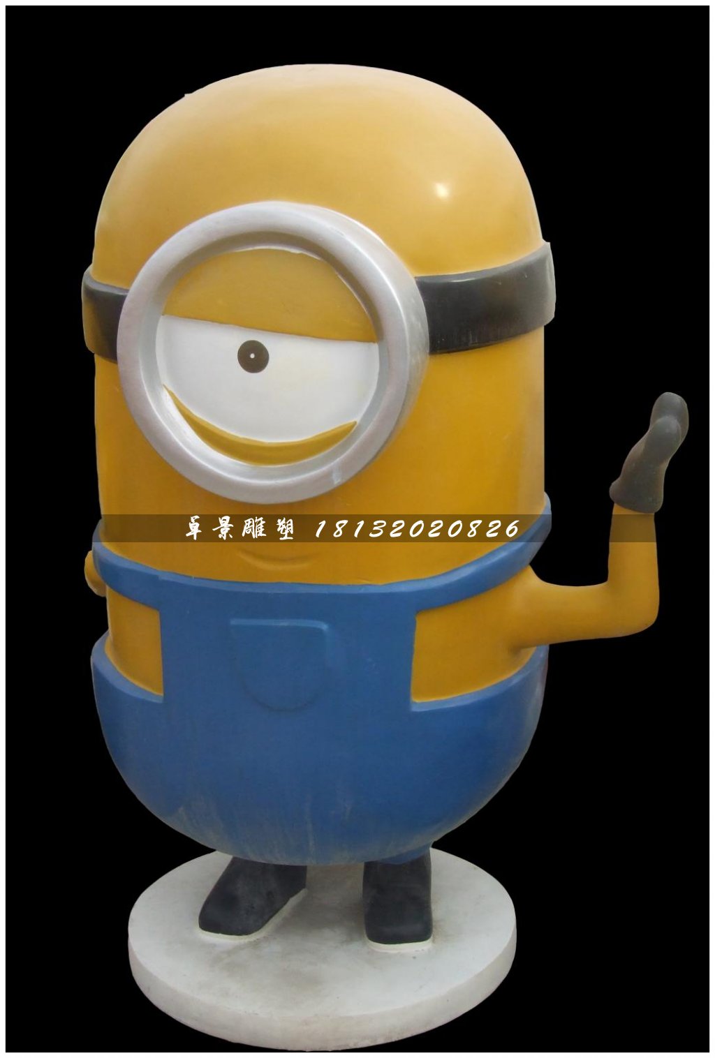小黃人雕塑，卡通動畫人物雕塑