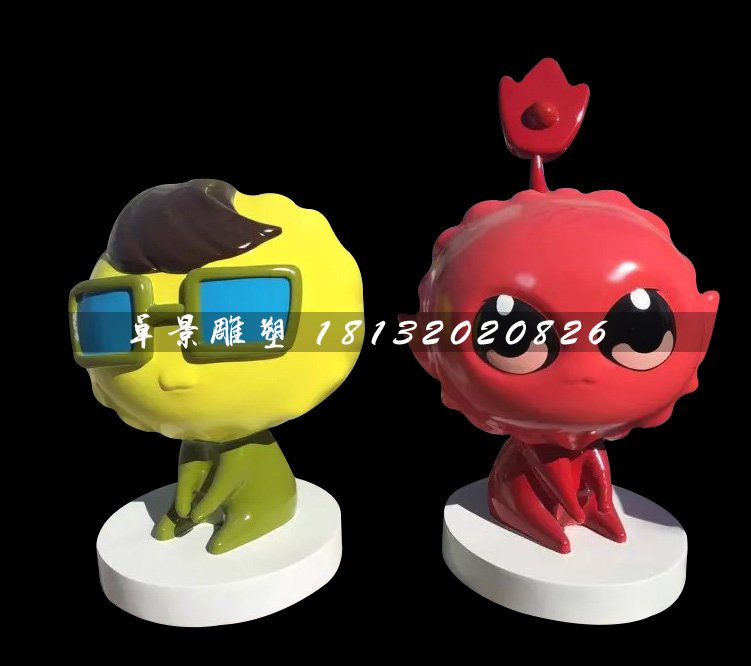 玻璃鋼長江七號雕塑，卡通玻璃鋼雕塑