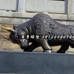 拓荒牛銅雕，廣場銅牛雕塑