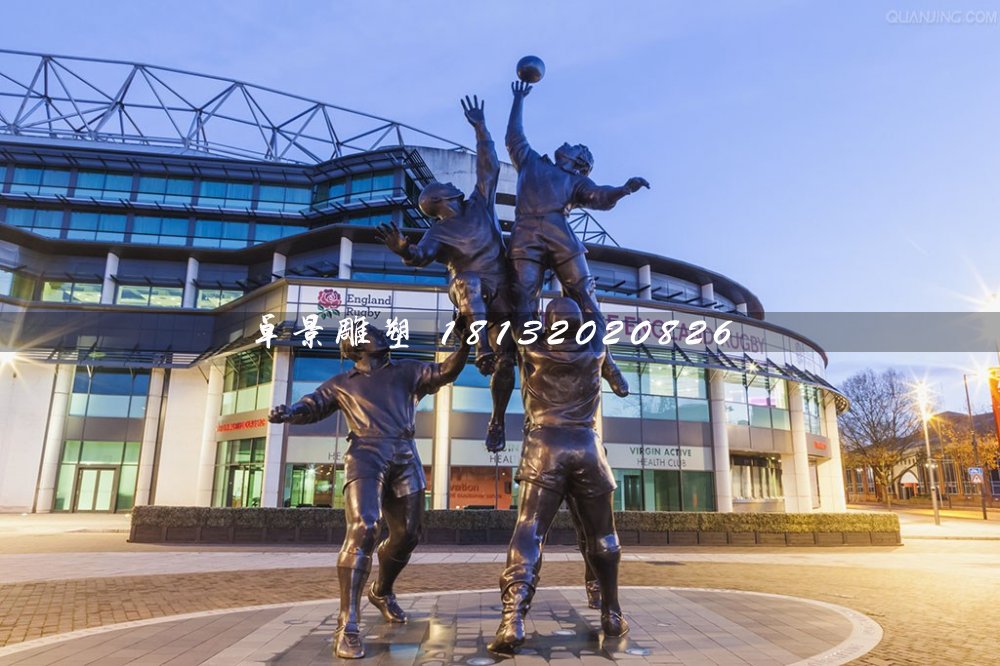 打籃球銅雕，廣場景觀銅雕 (3)