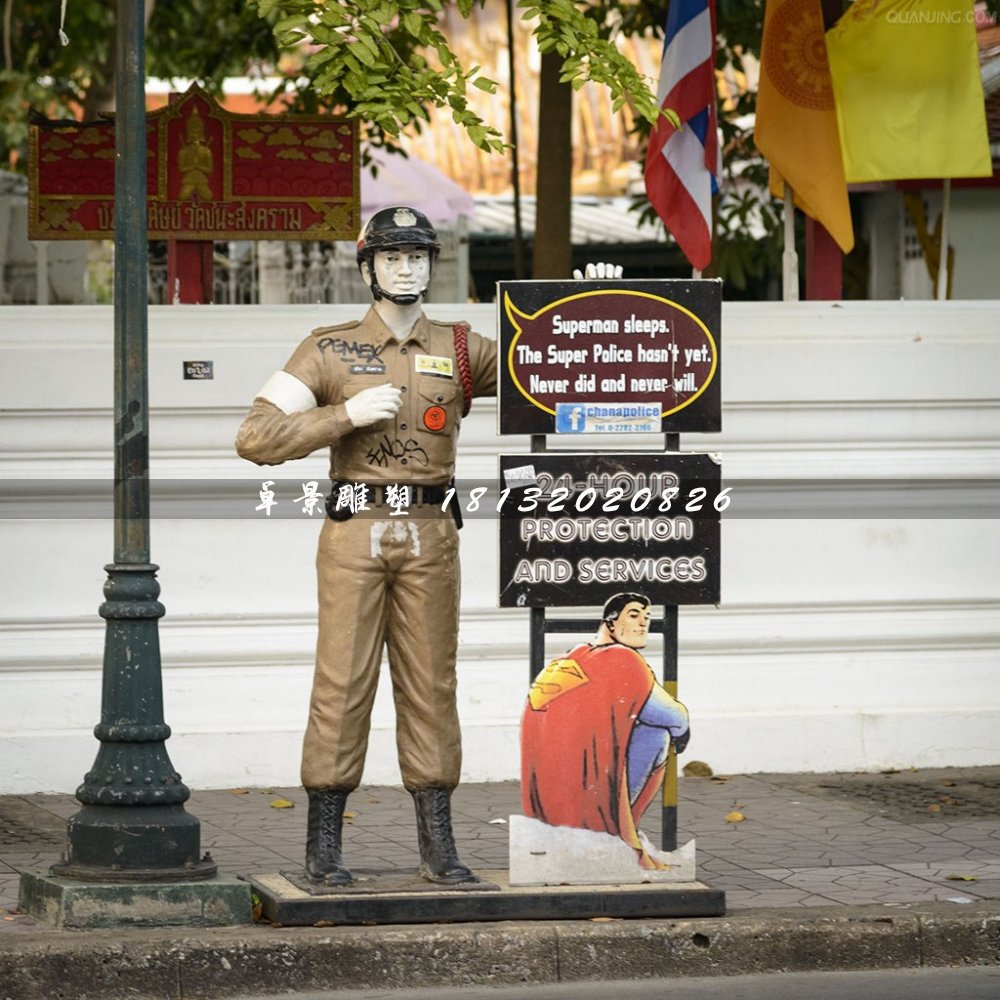 美國士兵雕塑，玻璃鋼仿真人物雕塑