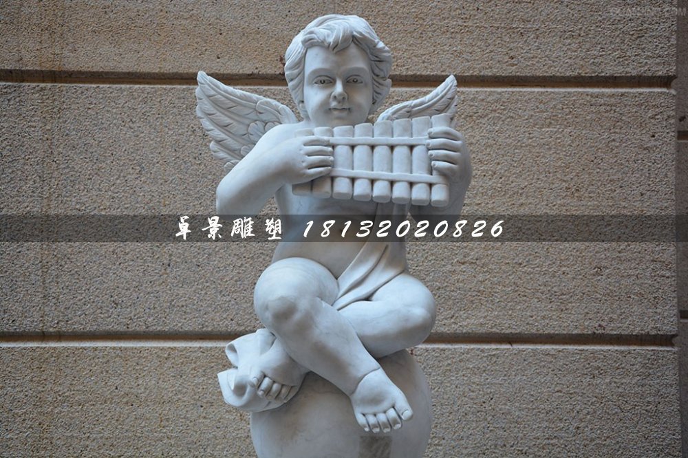 音樂(lè)小天使石雕，人物石雕